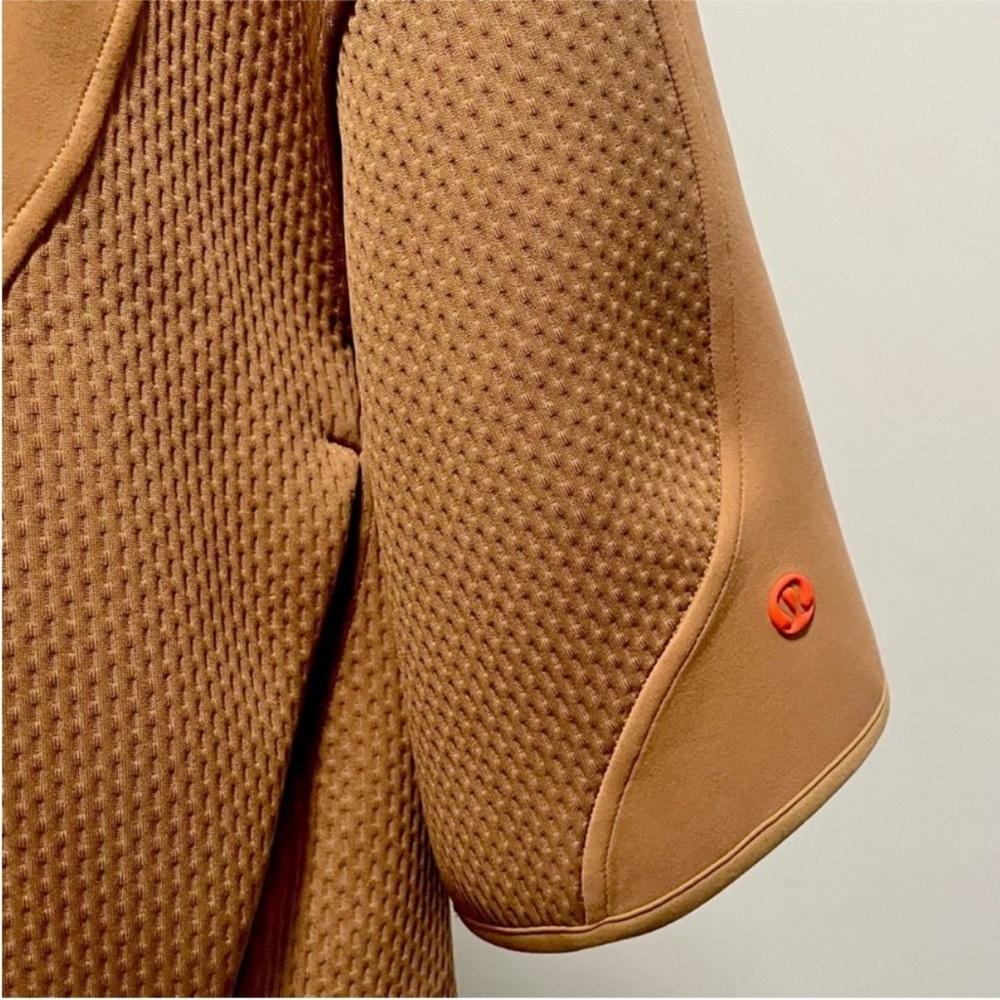 NWT Lululemon – Mixed Fabric Full Zip Oversized Hoodie Jacket Bold Beige – Sz. S - Picture 6 of 10